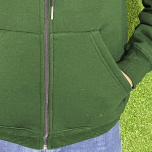 Men's Customizable 3D Zipper-Up Hoodies Heavyweight Fleece Eco-Friendly Windproof Winter Sweatshirt Embroidered Logo 100% Cotton - Product Image 6