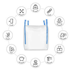 Food Grade Durable Jumbo FIBC <b>Bags</b> Polypropylene <b>Ton</b> <b>Bags</b> for Bulk Packaging in Agriculture Chemicals Industrial Use - Product Image 4