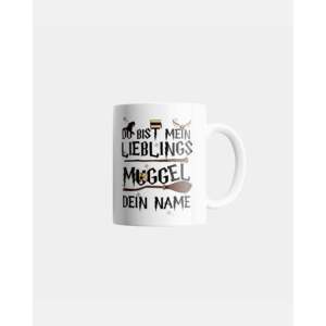 Tasse à eau en céramique « Tu es mon Muggle préféré » au design simple avec impression par sublimation de nom personnalisé pour les cadeaux ou les articles originaux - Product Image 6