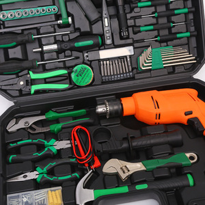 Juego de taladro de impacto, herramientas de reparación de Hardware para el hogar, 128 piezas - Product Image 5