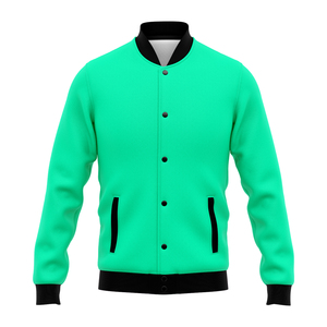 Chaquetas Universitarias para Hombre de Talla Grande al por Mayor, Chaquetas Universitarias Lisas con Logotipo Personalizado, Ropa Exterior para Hombre - Product Image 1