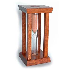 Ensemble de sabliers en bois rustique, horloges à sable à l'ancienne, accent décoratif de bureau pour la décoration de la maison antique - Product Image 2