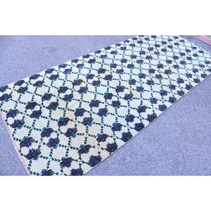 พรมวินเทจขนาด 4.1x9.2 ฟุต พรมตุรกี พรมลายพรางสีขาว - Product Image 2