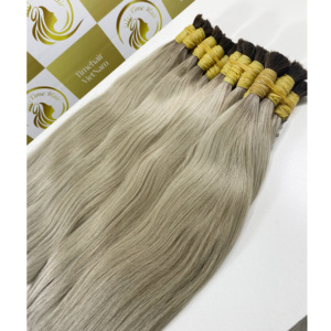 Paquetes de cabello Remy vietnamita a granel 100% extensiones de cabello natural Cierre de color personalizado 40 80cm Super calidad - Product Image 6
