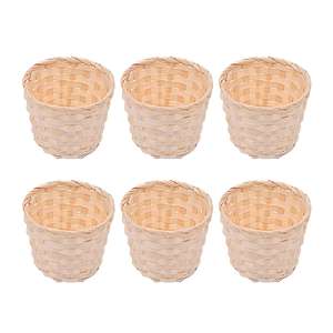 ตะกร้าไม้ไผ่สานมือสไตล์เวียดนามสำหรับจัดระเบียบและปรับปรุงของตกแต่งบ้านที่เก็บผลไม้จากเวียดนาม - Product Image 1