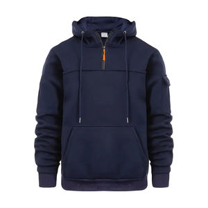 Nouvelle mode de sweats à capuche personnalisés à fermeture éclair et impression bouffante à vendre dernier style de sweats à capuche pour hommes de couleur unie de grande taille - Product Image 1