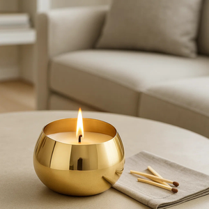 ที่ใส่เทียนโลหะสีทองและโรสโกลด์ ดีไซน์หรูหรา ทำมือ เป็นมิตรกับสิ่งแวดล้อม สำหรับคริสต์มาส อีสเตอร์ งานแต่งงาน และตกแต่ง - Product Image 6