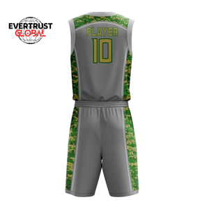 Uniforme de Baloncesto Unisex Ligero de Alta Calidad, Diseño de Logotipo Personalizado Impreso, Transpirable, de Secado Rápido, Antibacteriano, Talla Grande - Product Image 5