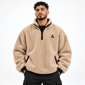 <b>Men</b> Outdoor <b>Sherpa</b> <b>Jacket</b> Features Warm Fleece Construction Roomy Fit And Durable Comfort For Travel Walking & Daily Activities - Product Image 1
