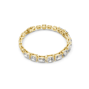 Bracelet tennis en diamants CVD cultivés en laboratoire 13,44 CT VVS-VS-EF, taille émeraude, or 18 carats, 14 carats, 10 carats et argent 925, rose, jaune - Product Image 4