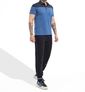 เสื้อยืดโปโลแขนสั้นสำหรับผู้ชายพิมพ์ลายกันยับ220กรัมสำหรับ100% โลโก้ออกแบบได้ตามต้องการ - Product Image 5