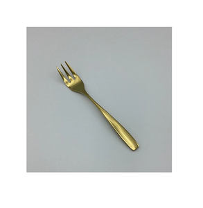 Juegos de tenedores de latón con aspecto de tendencia Juego de tenedor de vajilla de boda de acero con espejo con mango de PVD Diseño increíble Mango de latón - Product Image 5