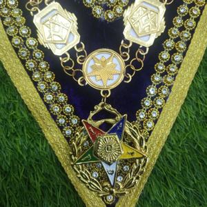 COLLAR CADENA MASONIC REGALIA GRAND PATRON CON JOYA - Product Image 3