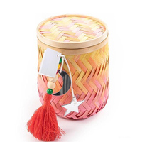 Nouveaux produits 2026 : Panier de bonbons de poche pour cadeaux du Ramadan, panier en bambou avec accessoires pour l'Aïd Ramadan 2026, du Vietnam