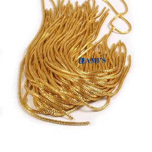 Venta al por mayor de accesorios de joyería hilo de bordar hilo de alambre de lingotes de oro hilo de cobre para bordar a mano - Product Image 1