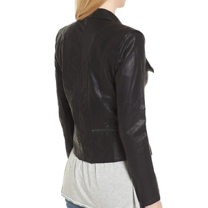 New Fashion Comfortable Premium Women's <b>Winter</b> <b>Leather</b> <b>Jacket</b> Breathable Front Logo Streetwear Solid Color Casual Wear - Product Image 2