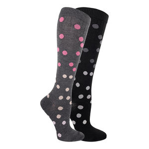 Chaussettes hautes de compression personnalisées, 15-20 MmHg Chaussettes de sport douces évacuant l'humidité pour un usage quotidien - Product Image 1
