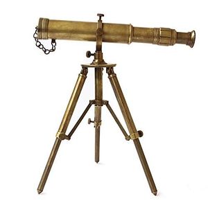 Telescopio Metálico de Colección, Instrumento Óptico de Acero Inoxidable Premium, Lente Ajustable, Duradero, Portátil, para Estudio, Hogar o Exhibición - Product Image 1