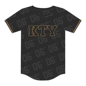 APA Black 06 Pullover Baseball Jersey 100% Polyester Mesh Alpha Fraternity Shirt with Custom Embroidered <b>Applique</b> Logos - Product Image 2