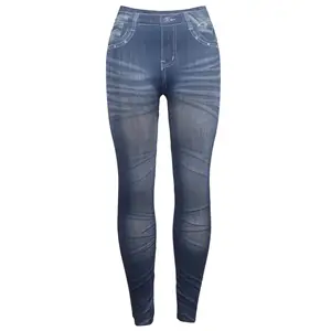 ג 'ינס הדפסת חותלות לנשים גבוהה מותן רך Jeggings סקיני בטן בקרת בנות למשוך עד ז' אן עיפרון ג 'ינס גרביונים Activewear