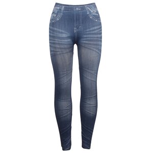 กางเกงเลกกิ้งพิมพ์ลายสำหรับผู้หญิงกางเกงเลกกิ้งเอวสูงนุ่มทรงสกินนี่ควบคุมท้องกางเกงยีนส์ทรงดินสอแบบดึงขึ้นได้ชุดออกกำลังกาย - Product Image 1