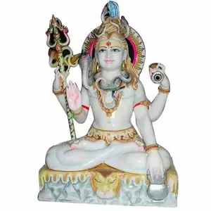 大理石美丽的Shiv Ji宗教雕像宗教印度教装饰Mahadev偶像Shiv Murti Shankara Pooja礼品装饰