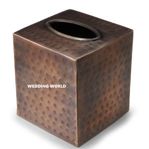 Nouvelle boîte à mouchoirs Designer en métal porte-mouchoirs fait à la main de qualité supérieure vente chaude mariage et fête Ware boîte à mouchoirs en gros - Product Image 5