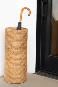 Nouveaux produits Panier parapluie en rotin naturel tissé à la main Conceptions OEM Personnaliser le logo et la couleur directement de l'usine du Vietnam - Product Image 2