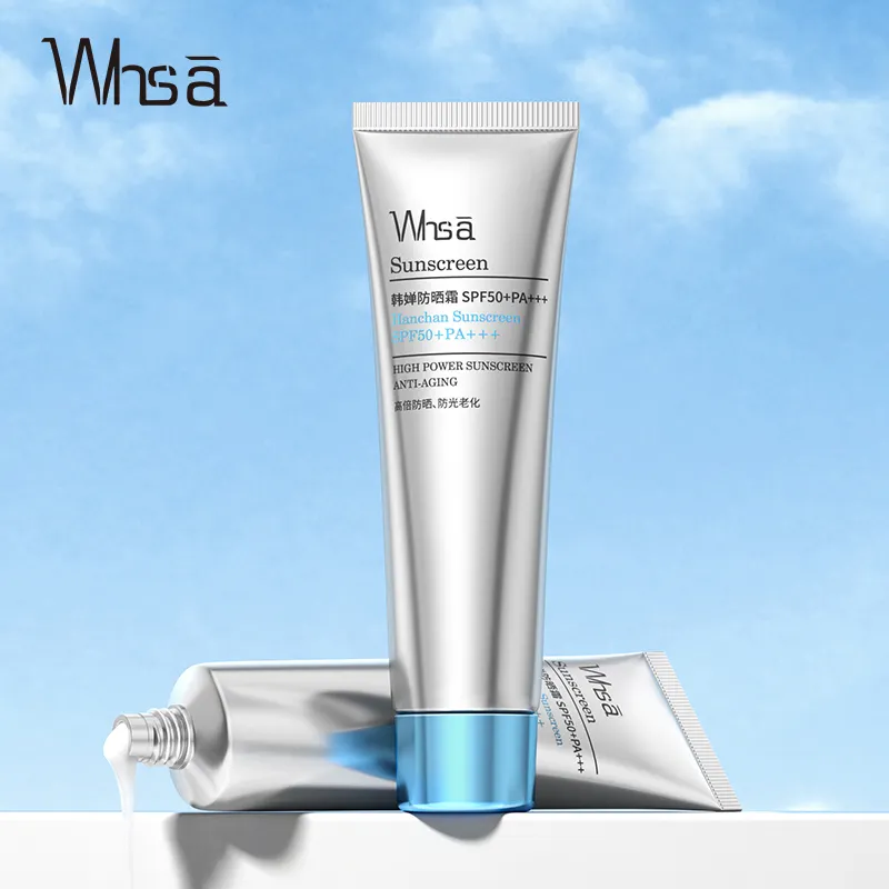 Whsa OEM waterproof long lasting multi-effect Sun Protection Sunscreen Cream Whitening UV protection SPF 50+ sunscreen cream