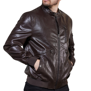 New 2025 <b>Leather</b> Men's <b>Jackets</b> High Quality <b>Leather</b> <b>Jacket</b> For Men Distressed Men Fashionable Custom <b>Leather</b> <b>Jacket</b> - Product Image 6