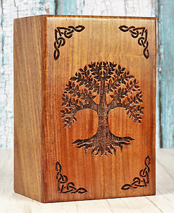 Urnas de cremación de madera hechas a mano modernas para urnas funerarias y funerarias decorativas masculinas y femeninas a bajo precio - Product Image 5