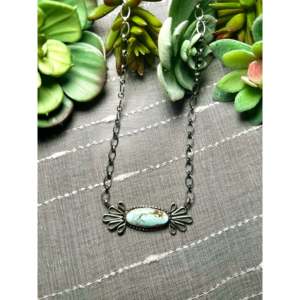 Collier Randy Billy Dry Creek en turquoise et argent sterling pour les occasions de cadeaux - Product Image 1