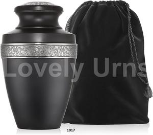 Bolsa de terciopelo sin urnas de cremación de latón de óxido negro - Product Image 3