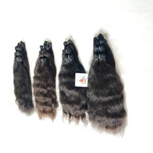 Vente en gros 100% paquets bruts vietnamiens raides naturels femmes noires extensions de cheveux humains de trame bon marché non traité - Product Image 4