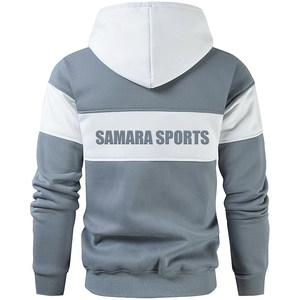 Logo personnalisé OEM No String Streetwear Sweats à capuche épais surdimensionnés Poids lourd Vente en gros Pull à capuche pour hommes Sweat à capuche - Product Image 3