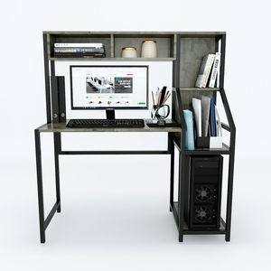 Rubberwood PC <b>Desk</b> with Bookshelf & <b>Drawer</b> for Bedroom Simple Design COD68036 - Product Image 1