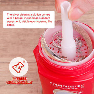 Boasta Reusable <strong>Silver</strong> Jewelry Cleaning Solution 236ml Sterling <strong>Silver</strong> <strong>Cleaner</strong> with Basket for Ring Necklace Care - Product Image 3