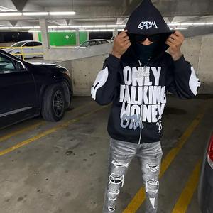 Sweat-shirt à capuche décontracté d'hiver pour homme en coton/polyester lavé avec motif en relief en forme de cœur - Sweat-shirt de haute qualité 1 1 - Product Image 5