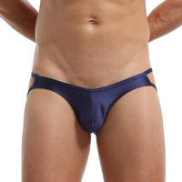 Slips string transparents sexy pour hommes, légers, respirants, tricotés, 100% coton, maille confortable, extensible, taille classique