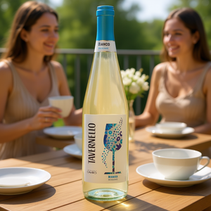 Italian RENANA Tavernello Frizzante Bianco Sparkling White <b>Wine</b> 750ml Light Refreshing 6 Bottles Set - Product Image 3