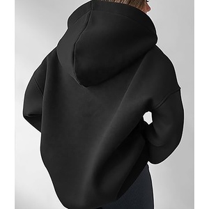 Femmes sweats à capuche polaire coton surdimensionné col en V sweats à manches longues pull pull décontracté confortable automne 2024 tenues - Product Image 2