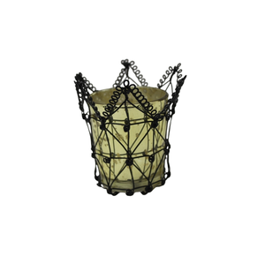 Bougeoir votif décoratif classique en fer/verre bougeoir en argent pour la maison décorative faite à la main personnalisée en vrac - Product Image 2