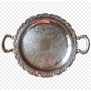 Plateau de nourriture en aluminium personnalisé de qualité supérieure avec design en relief Forme et taille uniques Parfait pour le dessert et le service des aliments - Product Image 3