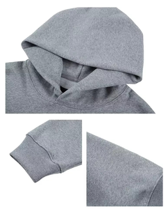 2025 hommes pulls à capuche décontractés personnalisé OEM brodé poids lourd hiver pull épais polaire plaine conception à capuche pour unisexe - Product Image 3