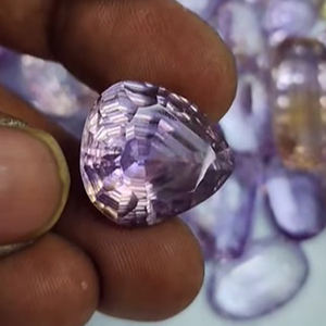 Haute qualité 94 pièces améthyste naturelle 13mm 20mm poire ovale pierres précieuses découpées au laser 1114 cts lot US $331 toutes les pierres précieuses américaines en vrac - Product Image 3