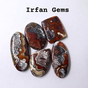 Cabochon d'agate en dentelle folle naturelle cristal de guérison Quartz vente en gros de pierres précieuses en vrac Chakra spirituel Reiki brut - Product Image 1