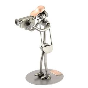 Sculpture moderne faite à la main en acier inoxydable pour hôtels, restaurants et salons-Art de luxe personnalisable écologique pour intérieurs - Product Image 1