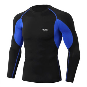 Custom <b>Men's</b> Long Sleeve <b>Compression</b> <b>Shirt</b> | Spandex/Polyester 180g | Quick Dry Gym Base Layer | OEM/ODM Private Label - Product Image 1
