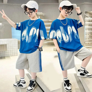 Custom Logo Printing Round Neck Short Sleeves With Short Length Shorts Custom Jogging Wear Summer Set in Different Colors - Product Image 3