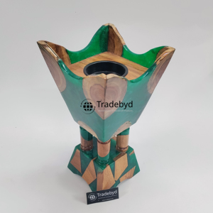 Quemador de Incienso Bakhoor de Resina y Madera Hecho a Mano de Lujo, Elegante Accesorio de Fragancia para el Hogar para Aromaterapia Diaria, Calidad Premium Tradebyd - Product Image 2